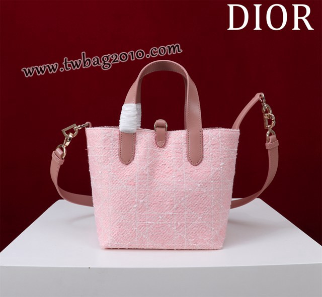 Dior专柜新款迪奥高仿原单藤格纹图案Toujours竖版手袋时尚托特购物包 djfk1681